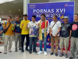 Tiba di Semarang, Kontingen Sulbar Disambut Panitia Pornas Korpri XVI