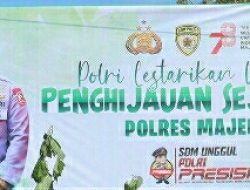 Penghijauan Sejak Dini, Polres Majene Gelar Penanaman Pohon Serentak