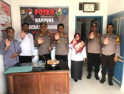 Pembentukan Posko Kampung Bebas Narkoba Besutan Polres Majene Kedatangan Tim Juri Lomba dari Polda Sulbar