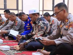 Polres Majene, Amanah Jadi Bahan Tauziah Dalam Kegiatan Bimbingan Rohani & Mental
