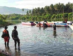 Nelayan Asal Malunda Hilang Saat Melaut, Personel Polsek Malunda Ikut Serta Lakukan Pencarian