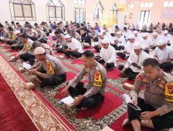 Tingkatkan Iman dan Taqwa, Personil Polres Majene Gelar Kegiatan Binrohtal