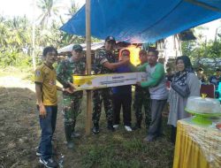 Dandim 1401 Majene, Beri Bantuan Mesin Air Kepada Kelompok Tani Di Dusun Lakadding Majene