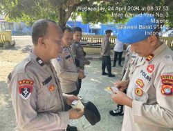 Giat Gaktiblin Si Propam Polres Majene di Polsek Sendana.
