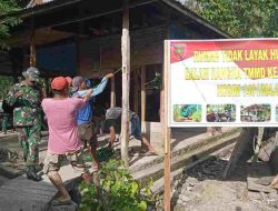 Satgas TMMD Ke -120 Kodim 1401/Majene Terjungkan Pasukannya Dalam Rehab RTLH