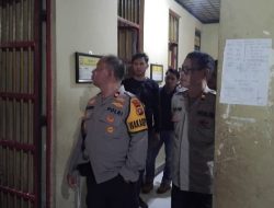 Pastikan Keamanan Ruang Tahanan, Wakapolres Majene Lakukan Pengecekan Rutan Polres Majene