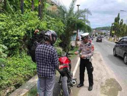 Satlantas Polres Majene Tindak Pelanggaran Lalu Lintas, Belasan Pengendara Terjaring
