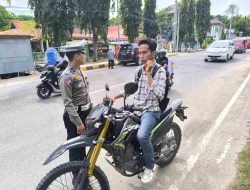 Satlantas Polres Majene Intensifkan Penindakan Pelanggaran Lalu Lintas di Jalan Raya