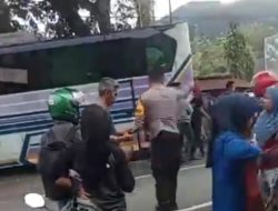 Kecelakaan Bus vs Avansa di Malunda, 4 Orang Dirujuk ke RS Majene