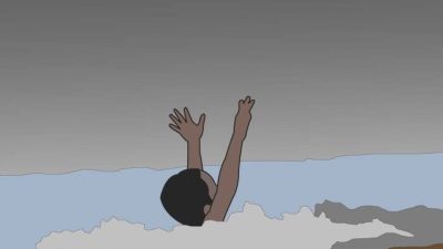 Bocah terseret arus pamboang