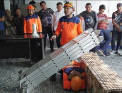 TRC BPBD Sulawesi Barat Gelar Simulasi Gempa Bumi di Kantor TVRI Sulbar
