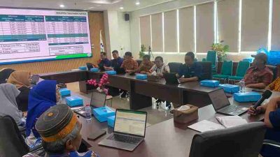 Jajaran Pemkesra Sulbar Ikuti Rapat Rekonsiliasi Data Peserta BPJS Kesehatan Penerima Bantuan Iuran PBPU