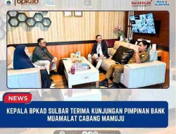 Kepala BPKAD Sulbar Terima Kunjungan Pimpinan Bank Muamalat Cabang Mamuju